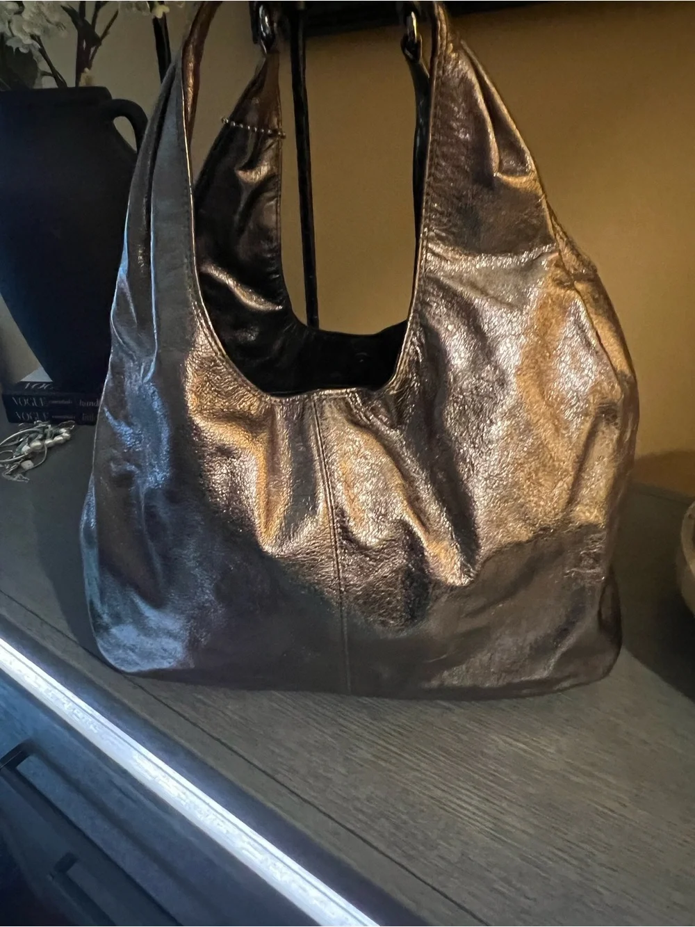 Coach leather shoulder